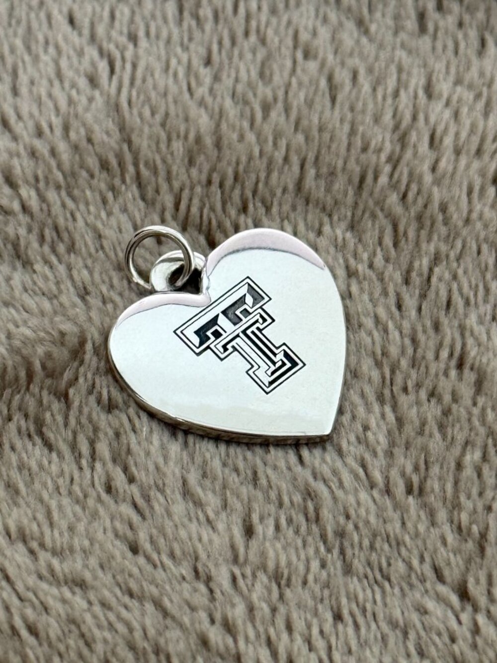 Texas Tech University Classic Heart Charm